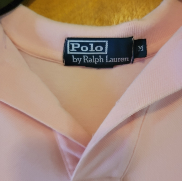 Mens Pink Ralph Lauren Polo Shirt - Picture 2 of 3